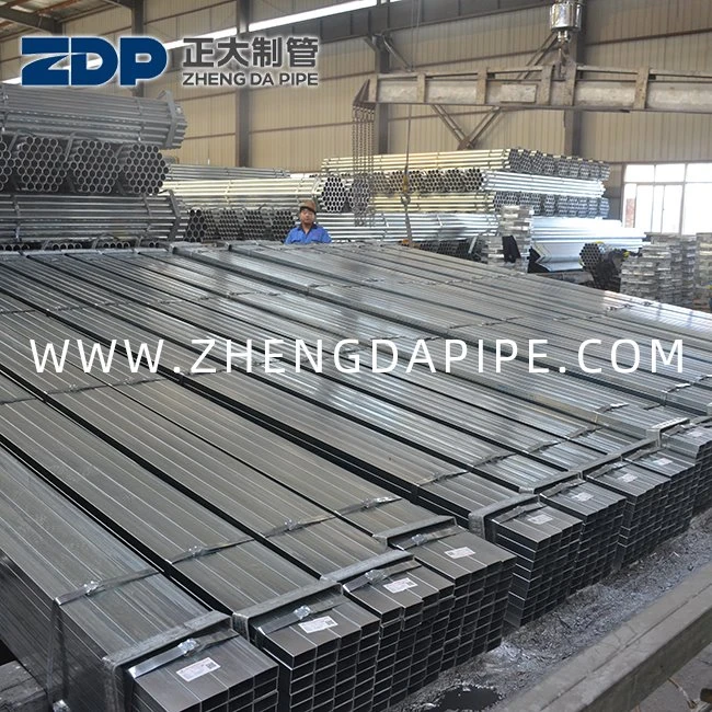 20X20 200X200 Ön Galvaniz Dikdörtgen Boru