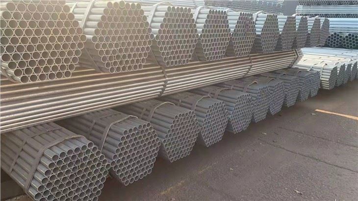 İskele için 1 5inç Sıcak Daldırma Galvanizli Çelik Borular